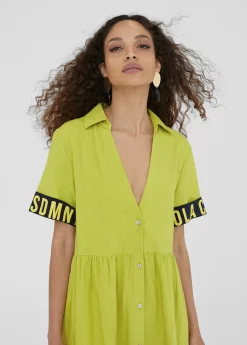 Sale Vestido midi de volantes Vestidos Y Faldas|Baño