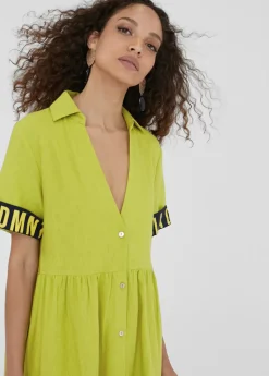 Sale Vestido midi de volantes Vestidos Y Faldas|Baño