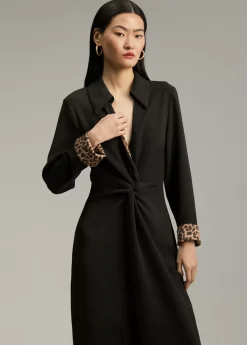 New Vestido midi nudo Vestidos Y Faldas