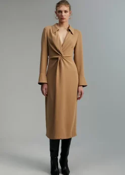 Discount Vestido midi nudo Vestidos Y Faldas