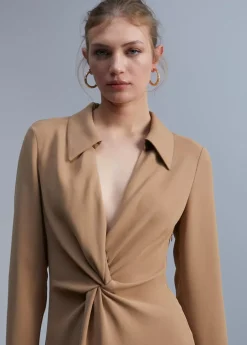 Discount Vestido midi nudo Vestidos Y Faldas