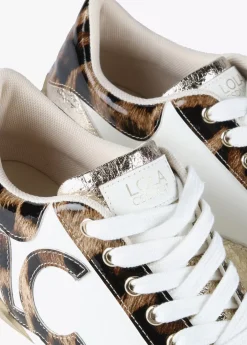 Sale Zapatillas sneakers detalles animal print Calzado