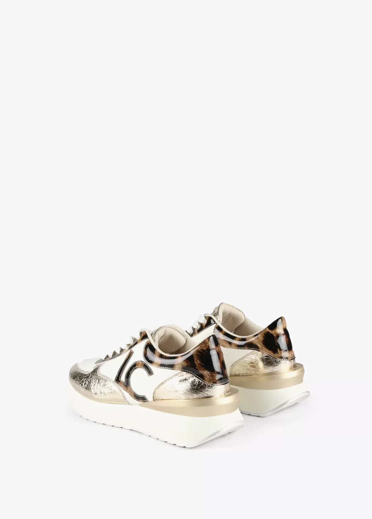 Sale Zapatillas sneakers detalles animal print Calzado