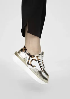 Sale Zapatillas sneakers detalles animal print Calzado