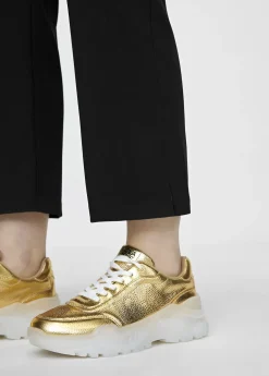 Sale Zapatillas tipo sneakers metalizadas Calzado