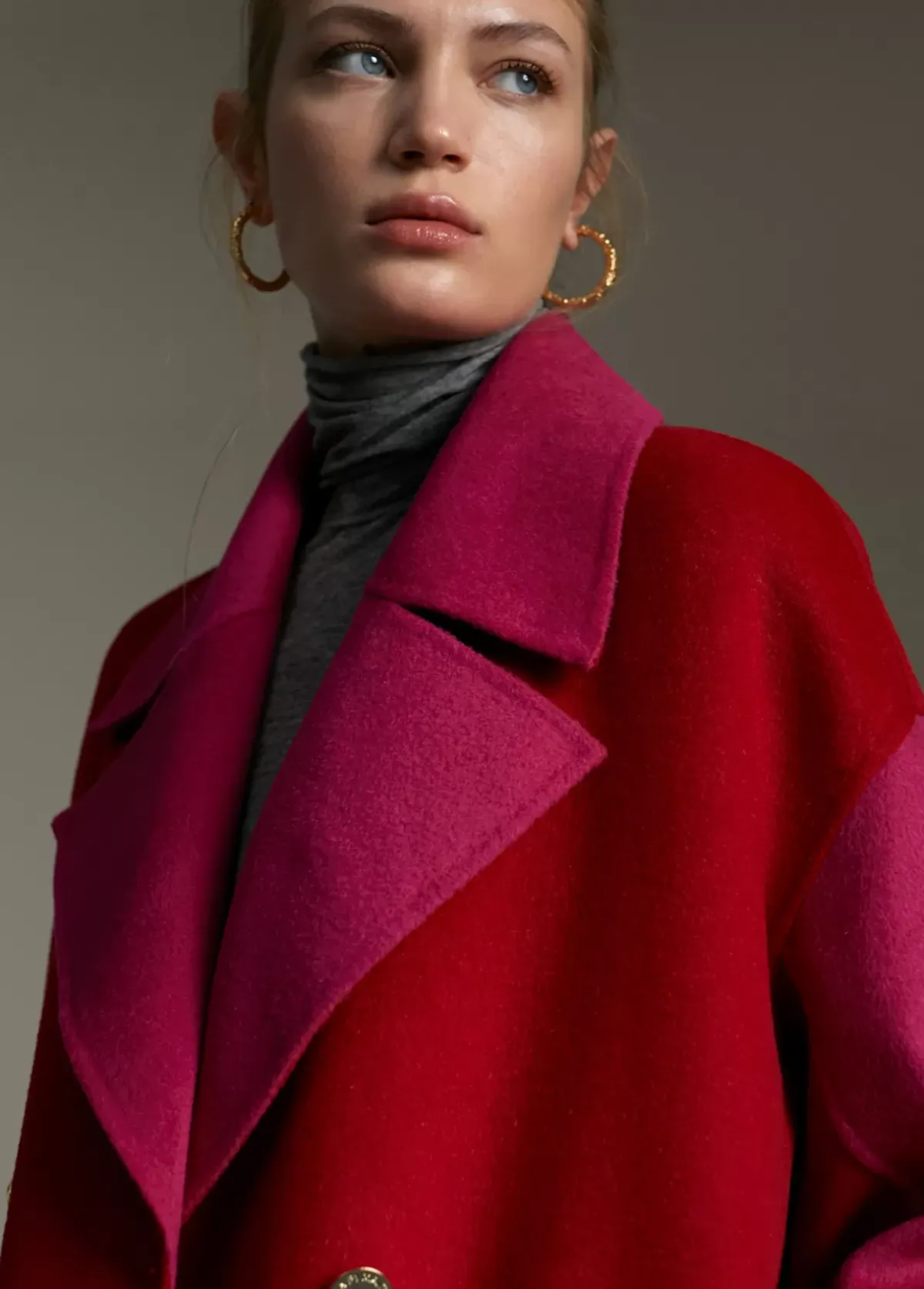 Best Abrigo bicolor handmade Abrigos Y Cazadoras