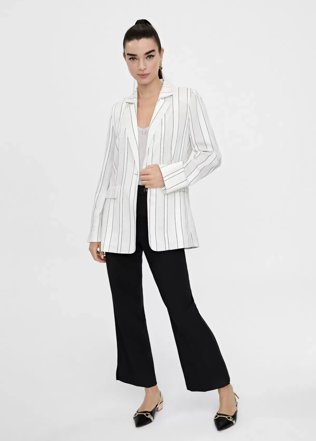 New Americana blazer con rayas Americanas Y Blazers