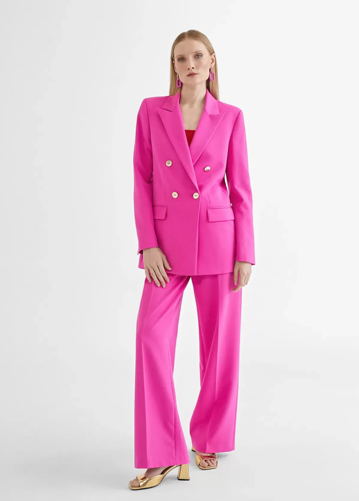 Americana cruzada monocolor Americanas Y Blazers