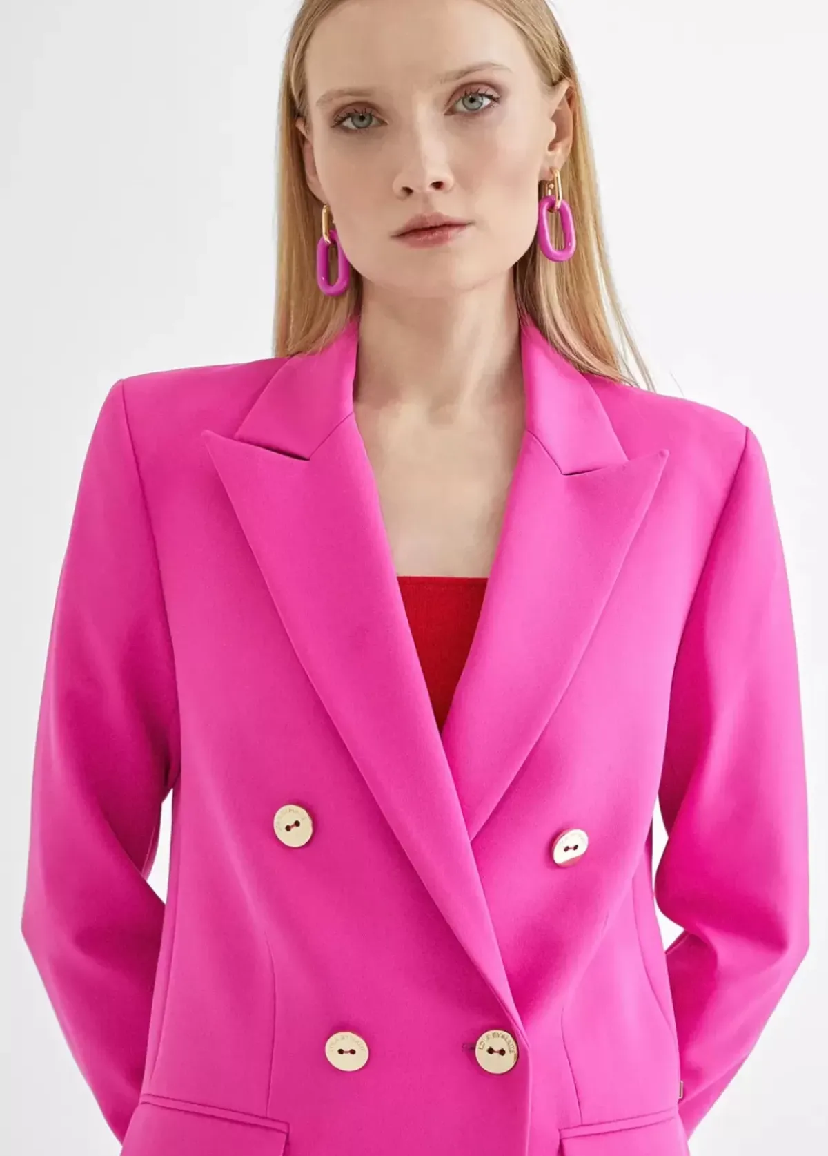 Americana cruzada monocolor Americanas Y Blazers