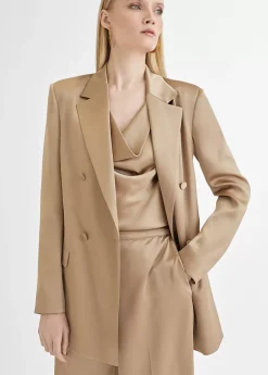 Clearance Americana cruzada satinada Americanas Y Blazers