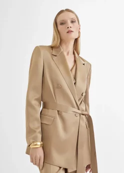 Clearance Americana cruzada satinada Americanas Y Blazers