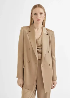 Clearance Americana cruzada satinada Americanas Y Blazers