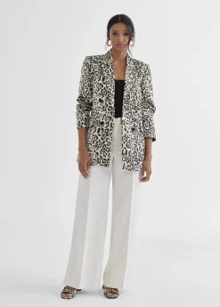 Clearance Americana dorada  animal print Americanas Y Blazers
