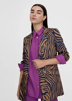 Clearance Americana estampado cebra Americanas Y Blazers