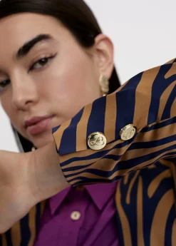 Clearance Americana estampado cebra Americanas Y Blazers