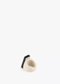 Online Anillo blanco y negro Bisuteria