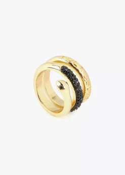 Outlet Anillo serpiente con cristales Anillos