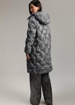 Hot Anorak acolchado animal print Animal Print|Abrigos Y Cazadoras