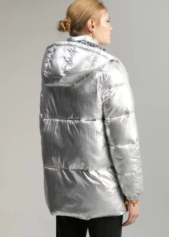 Hot Anorak acolchado metalizado Abrigos Y Cazadoras
