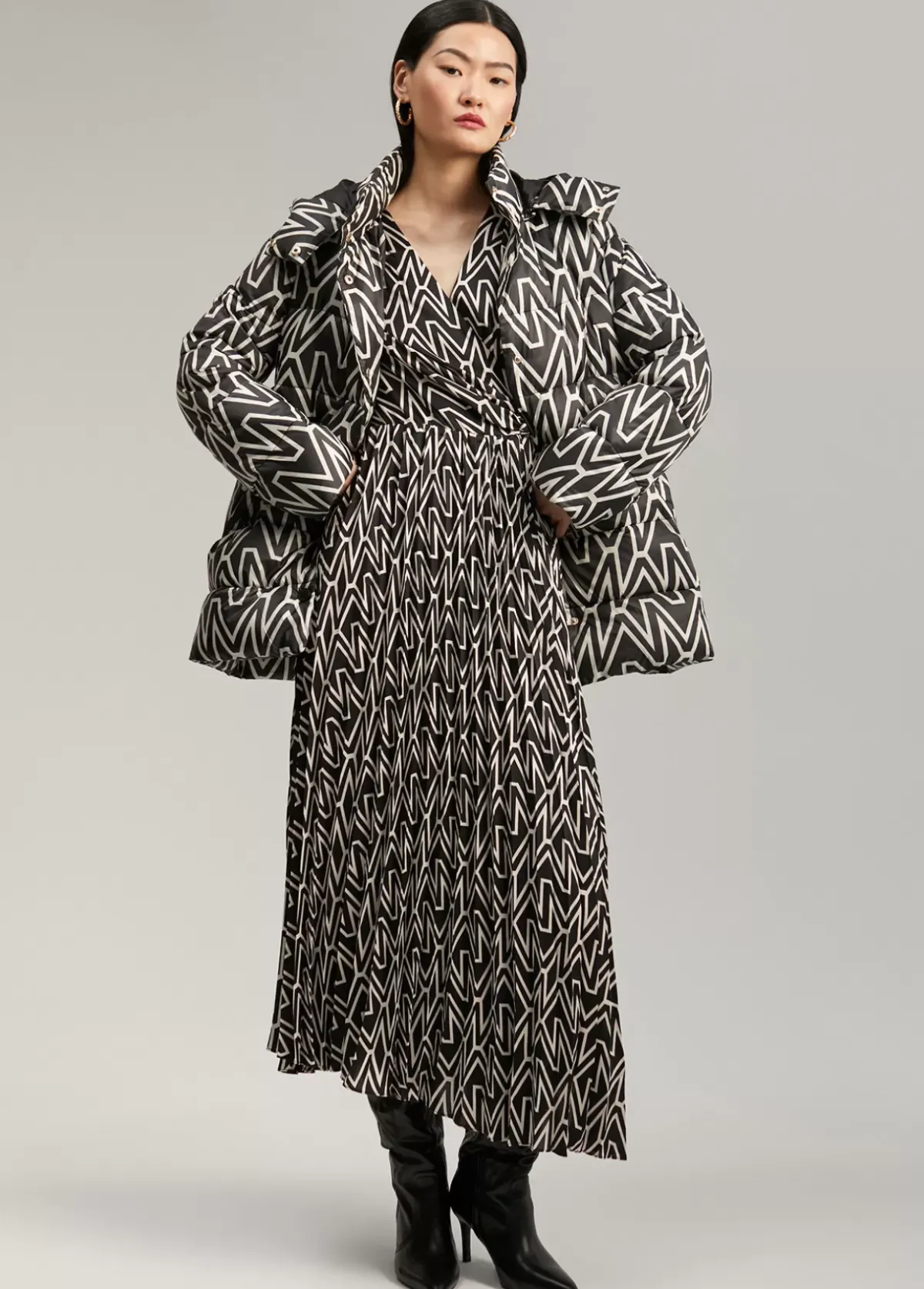 Discount Anorak corto acolchado monograma Abrigos Y Cazadoras