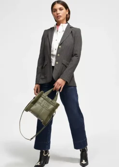 Sale Bandolera efecto piel y pelo Bandoleras|Bolsos Pequeños