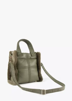 Sale Bandolera efecto piel y pelo Bandoleras|Bolsos Pequeños