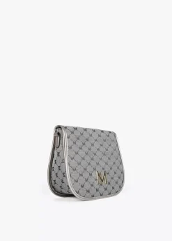 Bandolera gris jacquard Bandoleras|Bolsos Pequeños