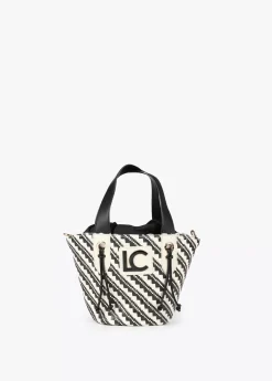 Clearance Bandolera tipo cesta efecto rafia Bolsos