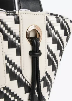 Clearance Bandolera tipo cesta efecto rafia Bolsos