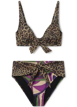 Online Bikini animal print y pasley Baño