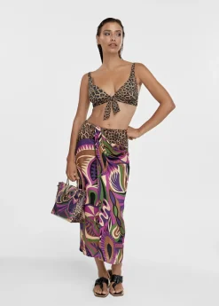 Online Bikini animal print y pasley Baño