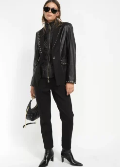 Clearance Blazer detalle eyelets Americanas Y Blazers