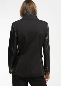 Clearance Blazer detalle eyelets Americanas Y Blazers