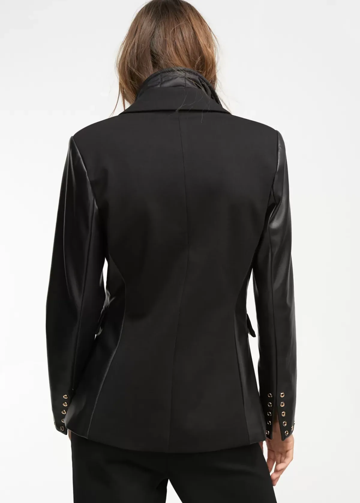 Clearance Blazer detalle eyelets Americanas Y Blazers