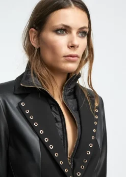 Clearance Blazer detalle eyelets Americanas Y Blazers