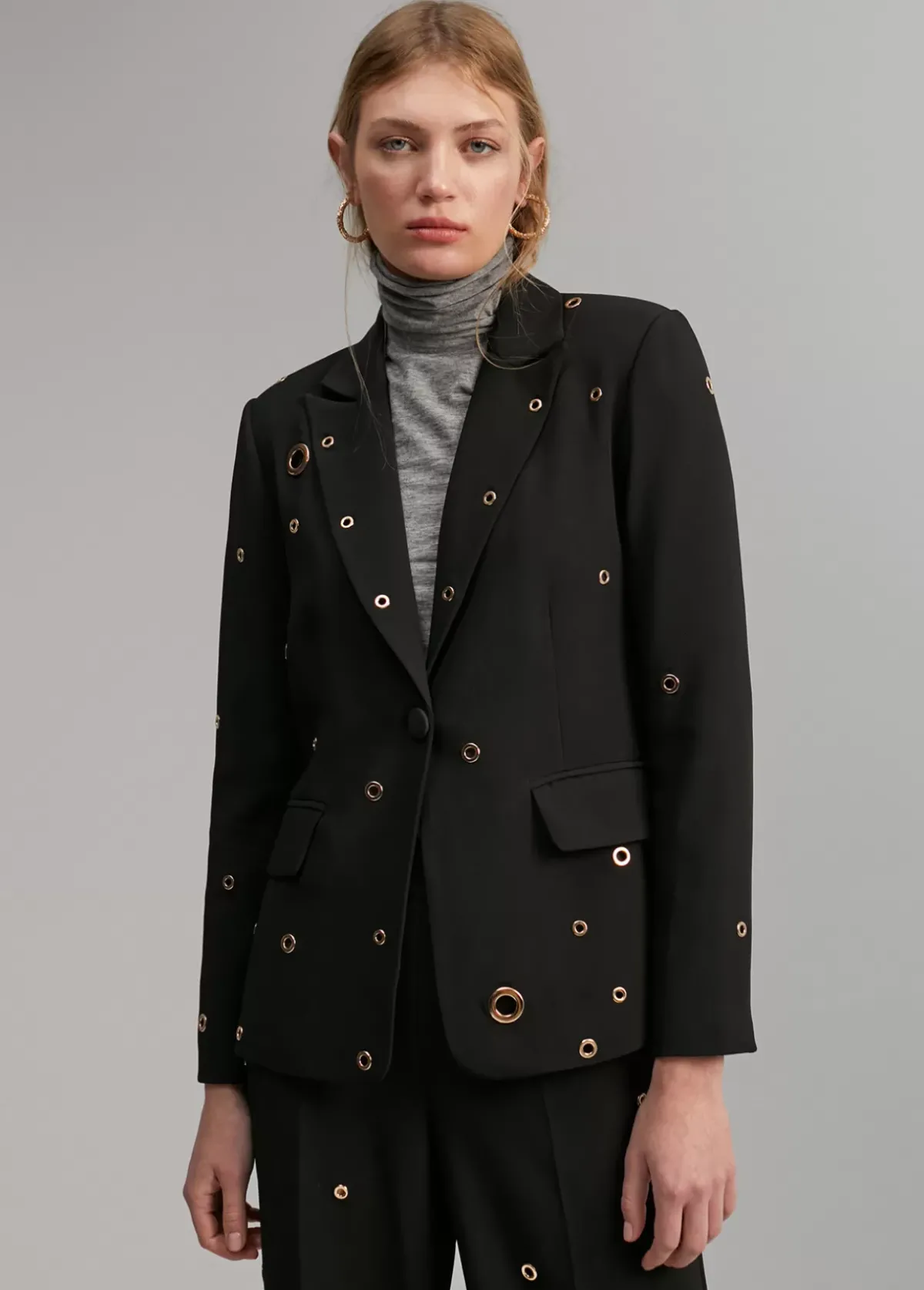 Best Blazer detalle eyelets Americanas Y Blazers