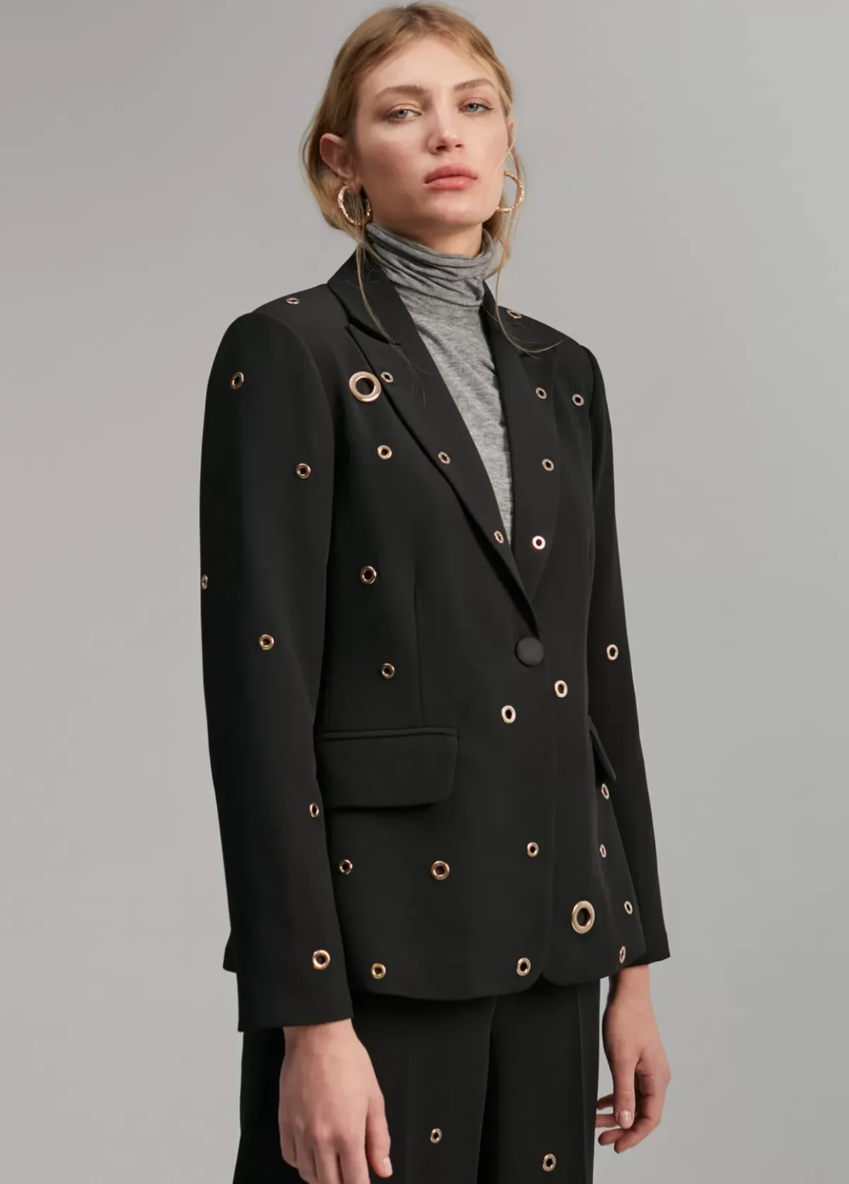 Best Blazer detalle eyelets Americanas Y Blazers