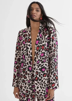 Hot Blazer estampada animal Americanas Y Blazers