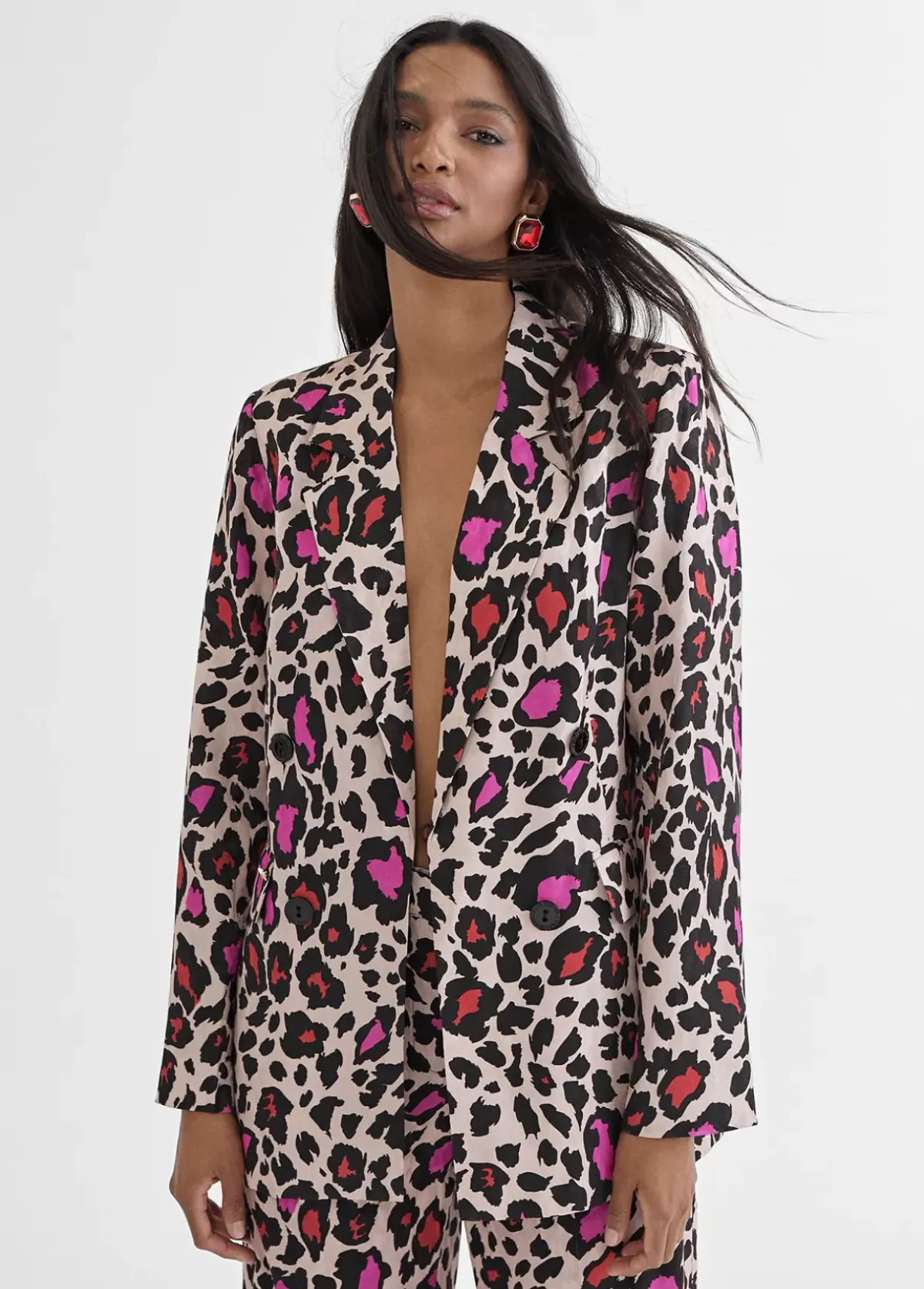 Hot Blazer estampada animal Americanas Y Blazers