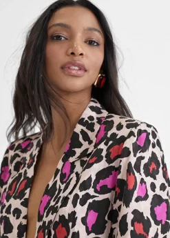 Hot Blazer estampada animal Americanas Y Blazers