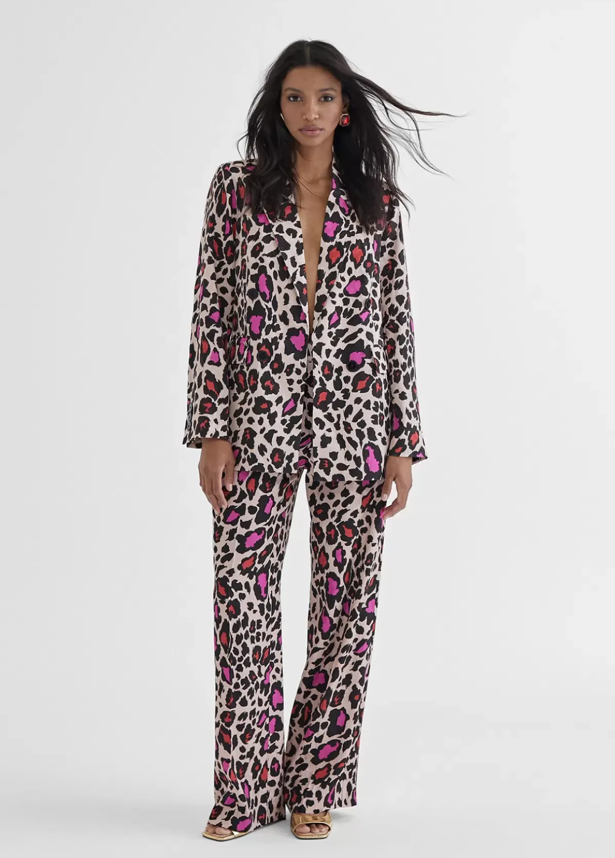 Hot Blazer estampada animal Americanas Y Blazers