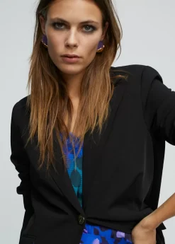 Clearance Blazer forro contraste Americanas Y Blazers