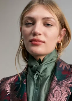 Blazer jacquard floral Americanas Y Blazers