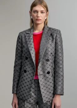 Discount Blazer jacquard monograma Americanas Y Blazers
