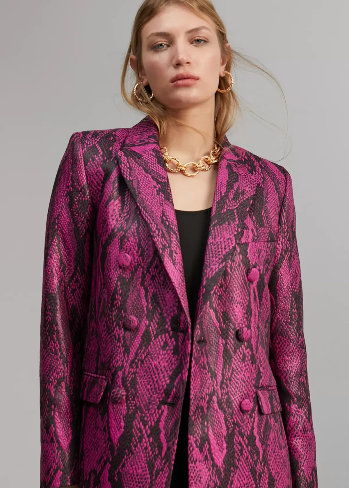 Blazer jacquard serpiente Americanas Y Blazers|Animal Print