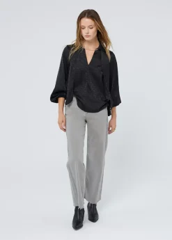 Online Blusa con lazo Camisas Y Blusas