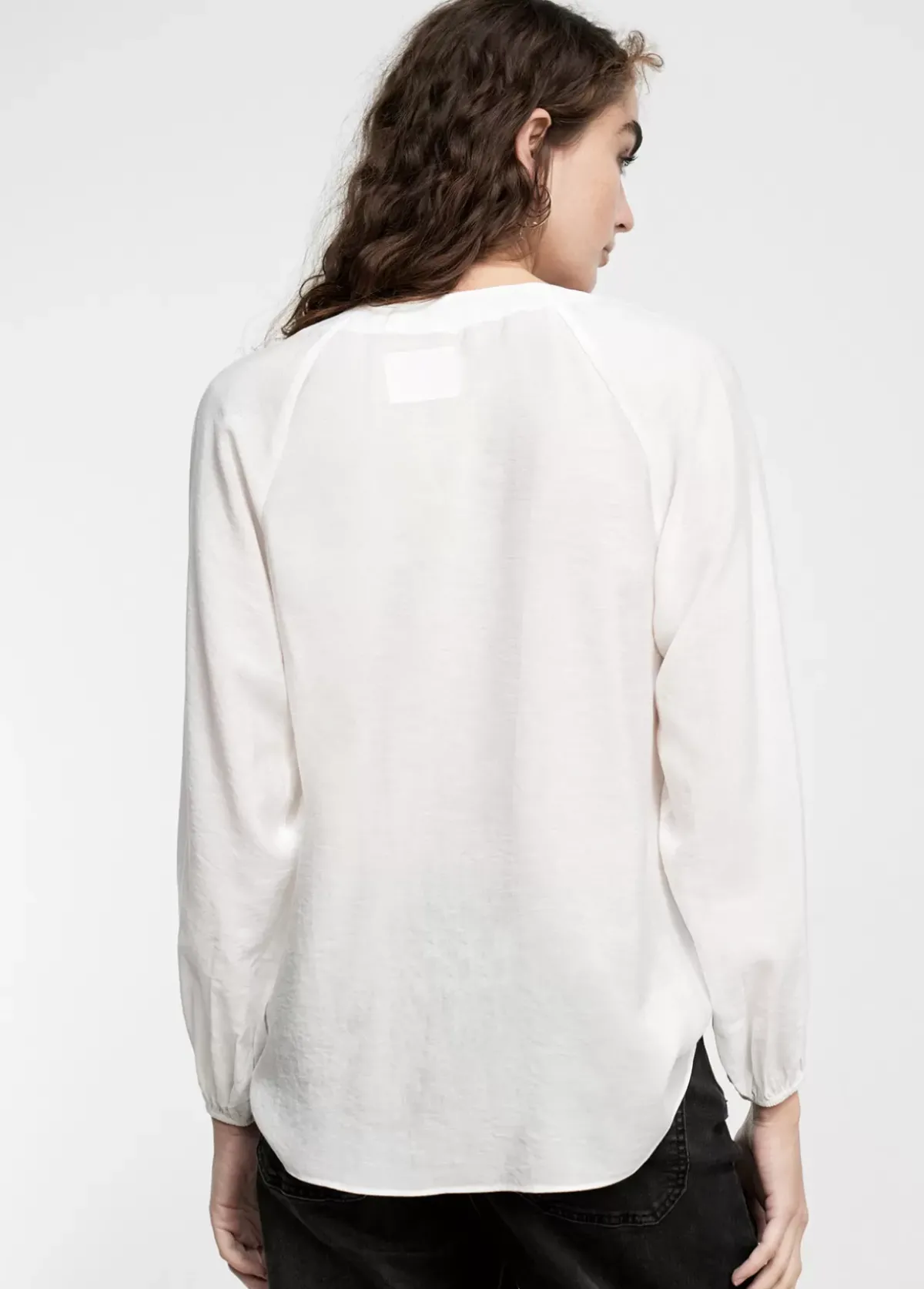 Online Blusa detalle eyelets Camisetas Y Tops|Camisas Y Blusas