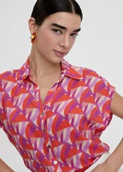 Sale Blusa fluida estampada Camisas Y Blusas