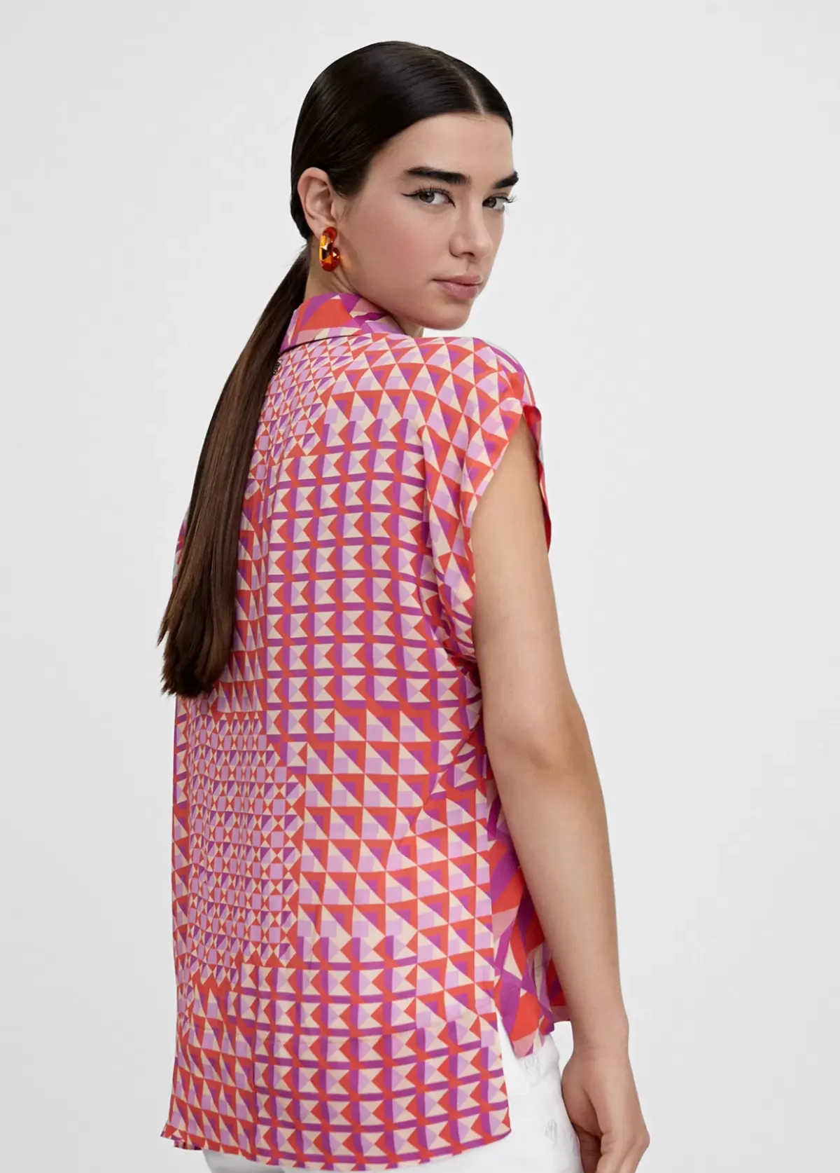 Sale Blusa fluida estampada Camisas Y Blusas