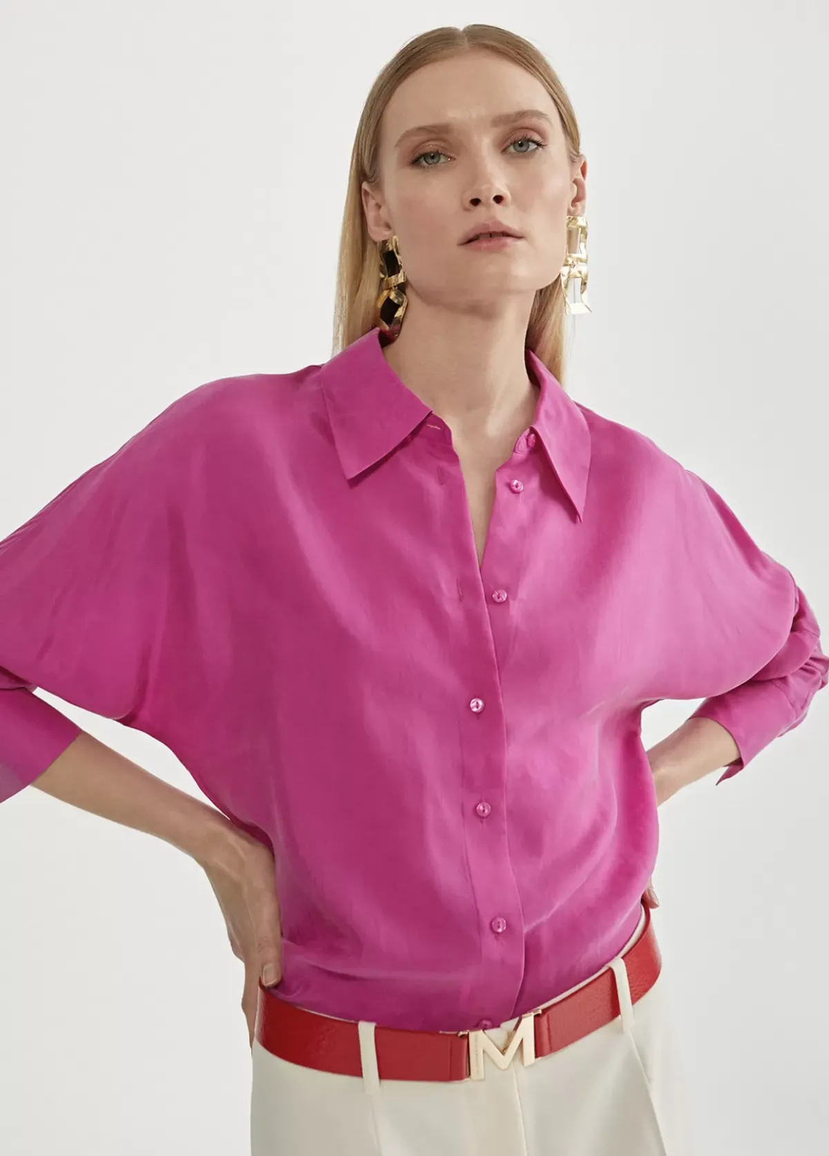 Outlet Blusa monocolor Camisas Y Blusas